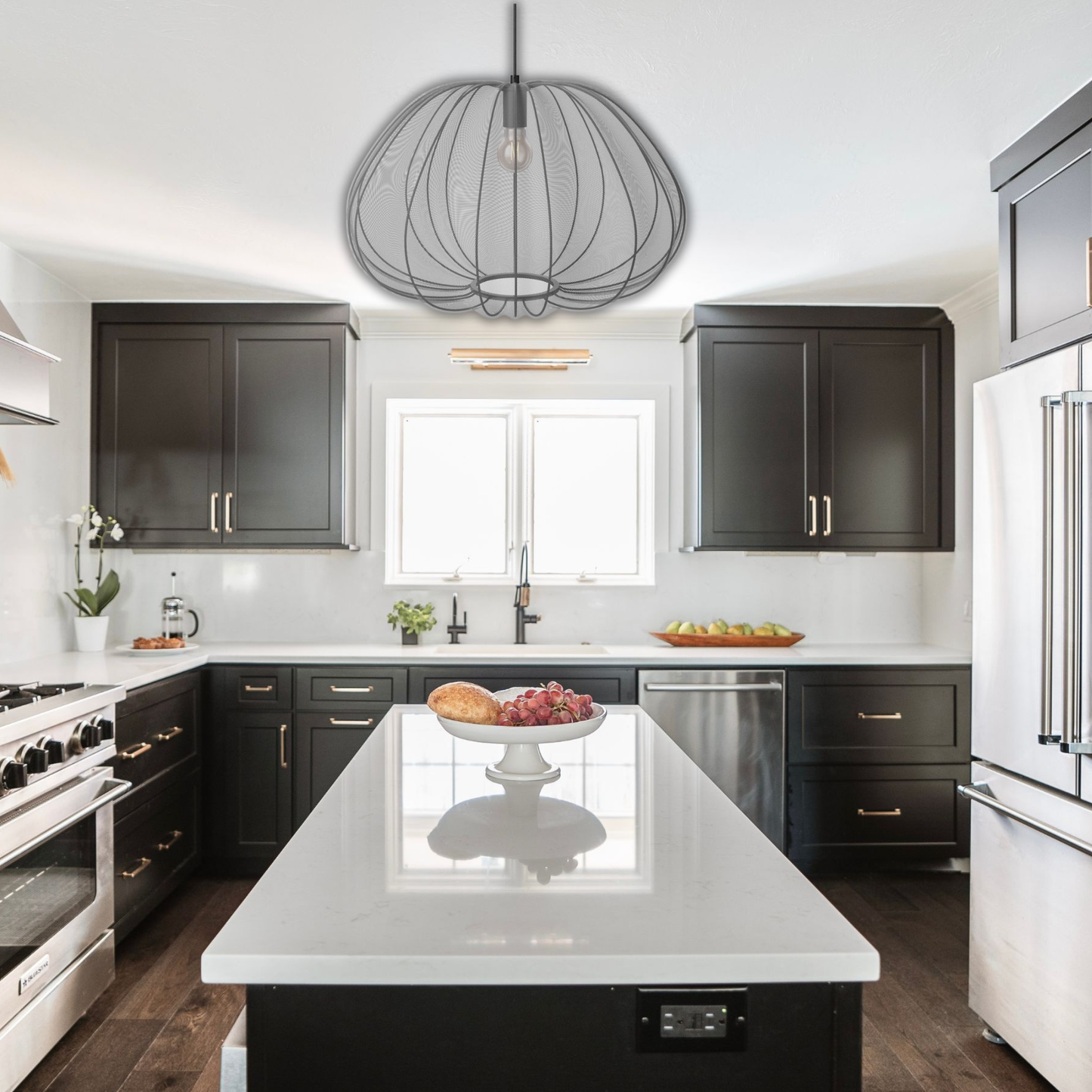 Suspension tissu tulle léger design vintage