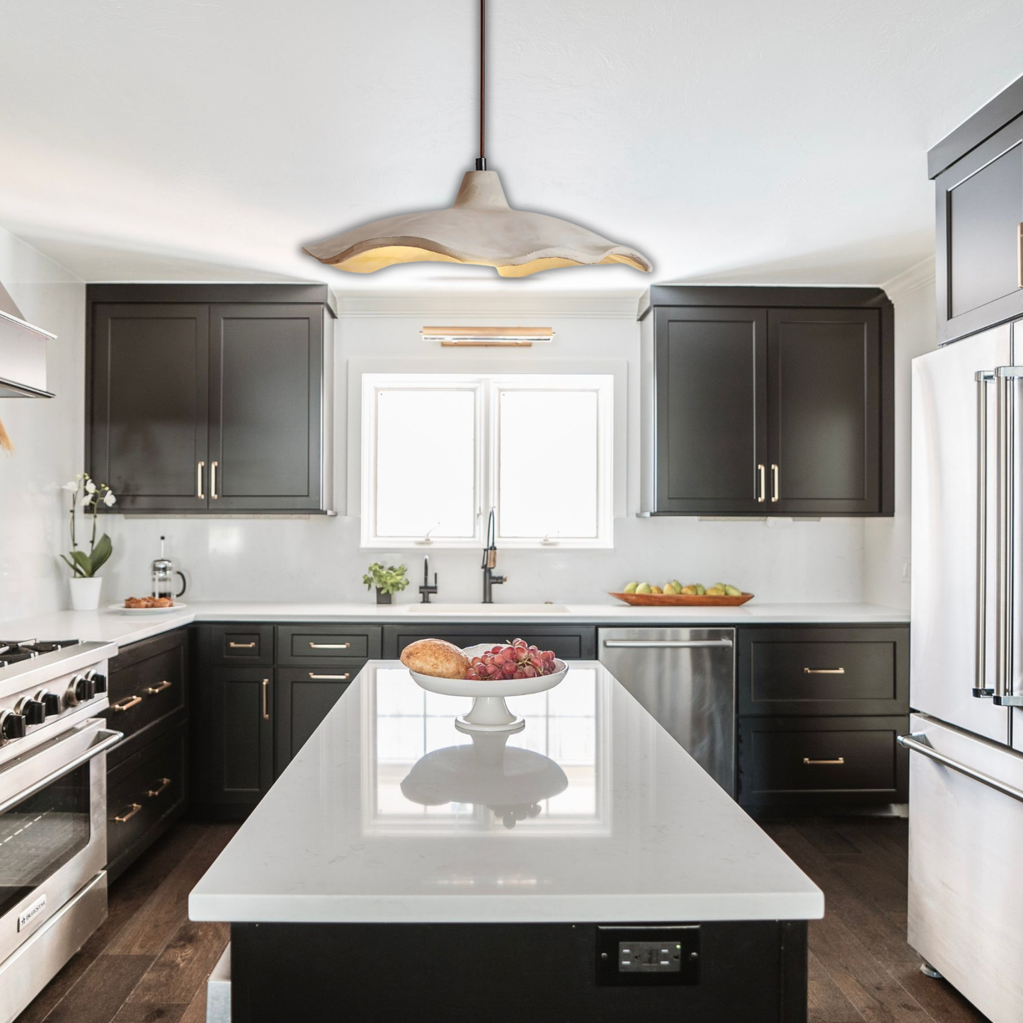 Suspension triangulaire terre cuite scandinave