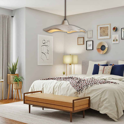 Suspension triangulaire terre cuite scandinave