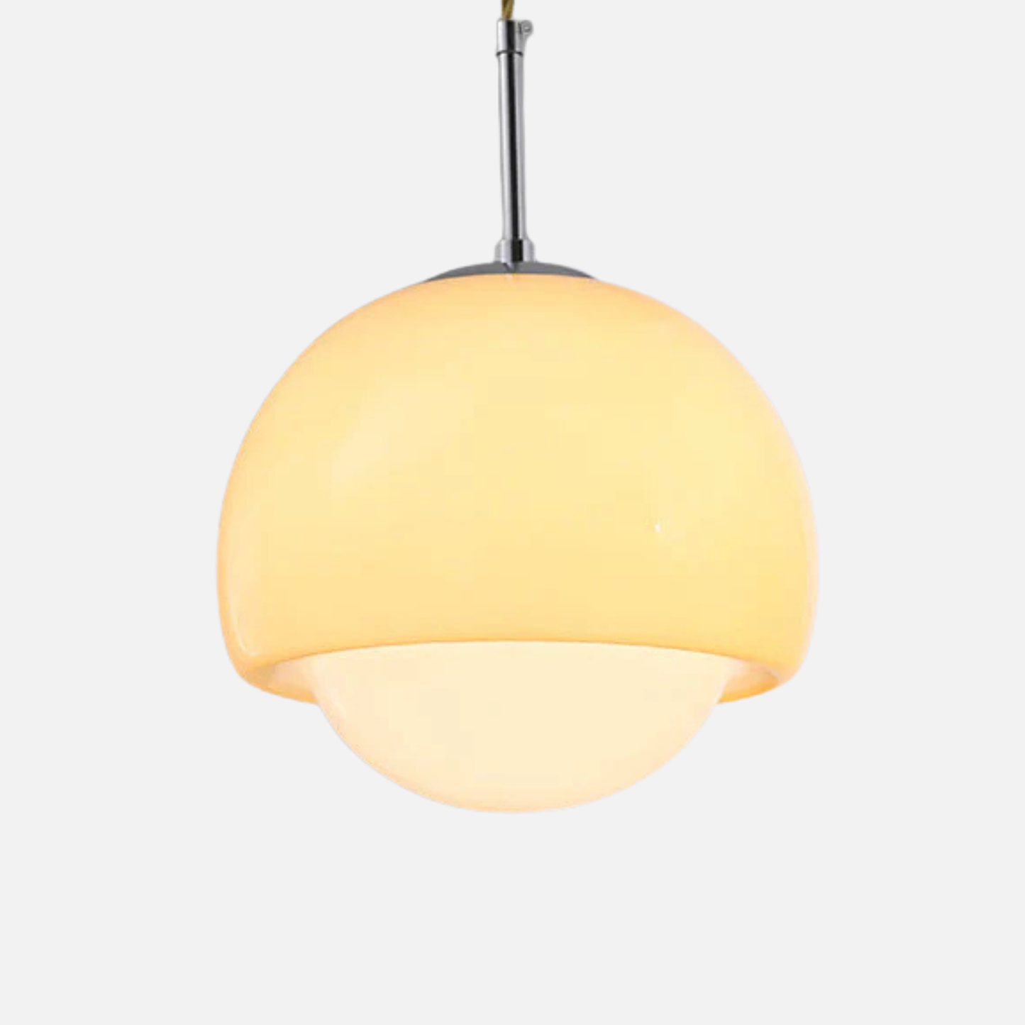 Suspension vintage globe verre fumé