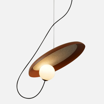 Suspension vintage penchée boule