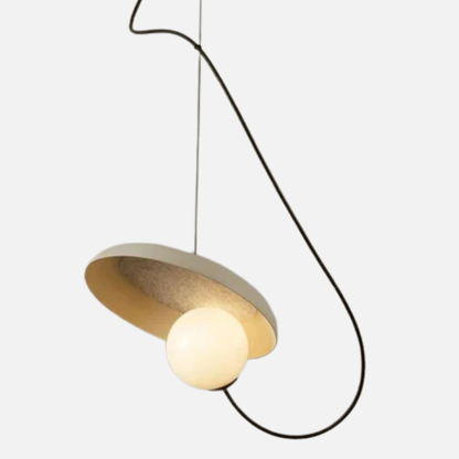 Suspension vintage penchée boule