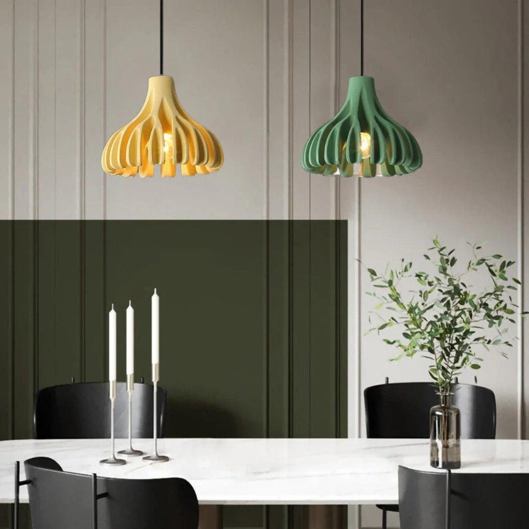 Suspension cloche pétales design scandinave