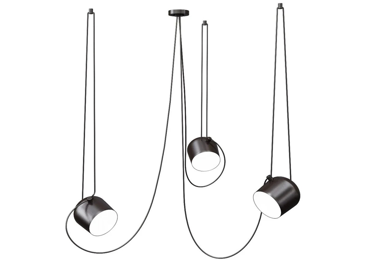 Suspension araignée métallique design industriel