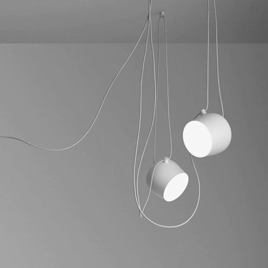 Suspension araignée métallique design industriel