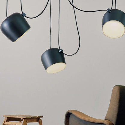 Suspension araignée métallique design industriel