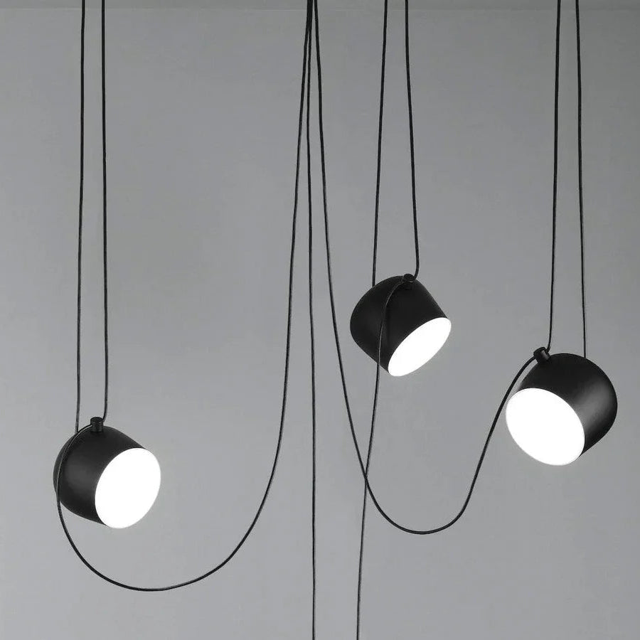 Suspension araignée métallique design industriel