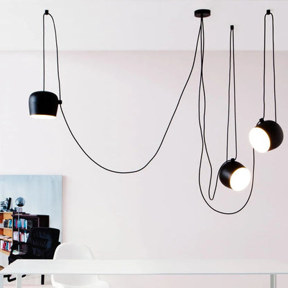 Suspension araignée métallique design industriel