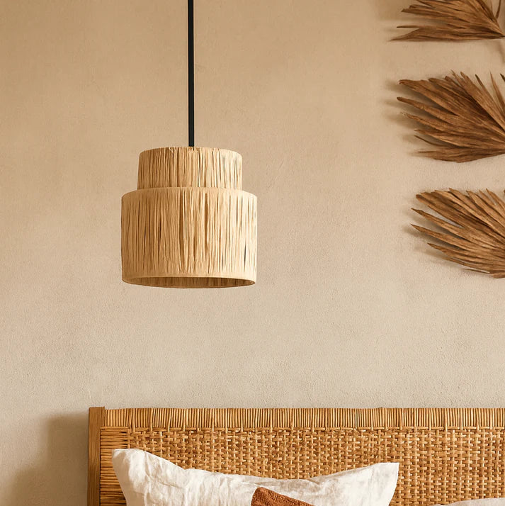 Suspension rotin moderne compacte double