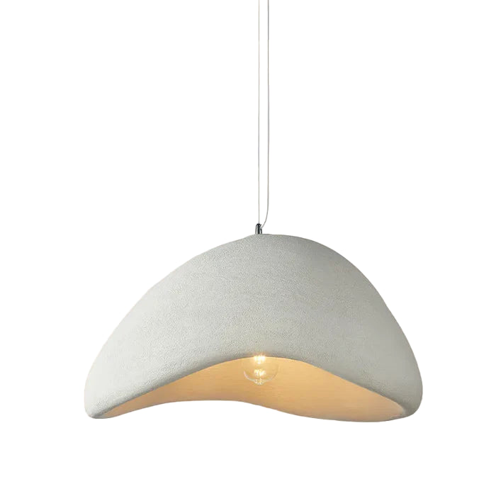Suspension terre cuite cloche asymétrique scandinave minimaliste