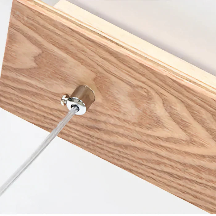 Suspension bois torches multiples design scandinave