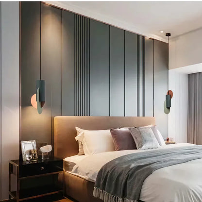 Suspension métal formes géométriques design scandinave