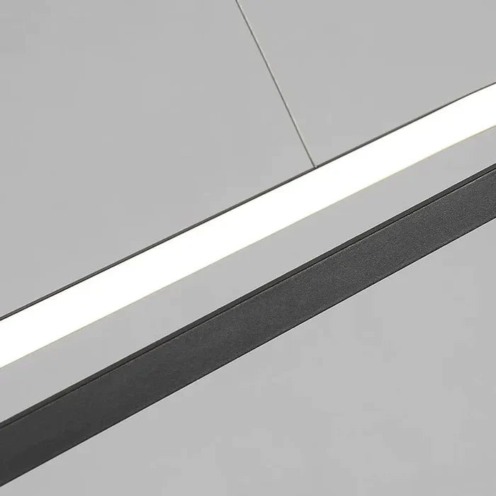 Suspension métal anneau ovale design moderne