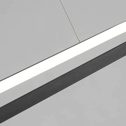 Suspension métal anneau ovale design moderne