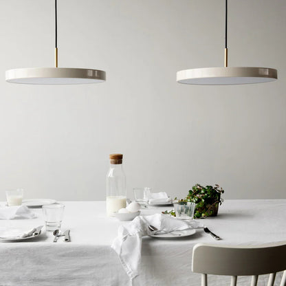 Suspension scandinave plat rond led