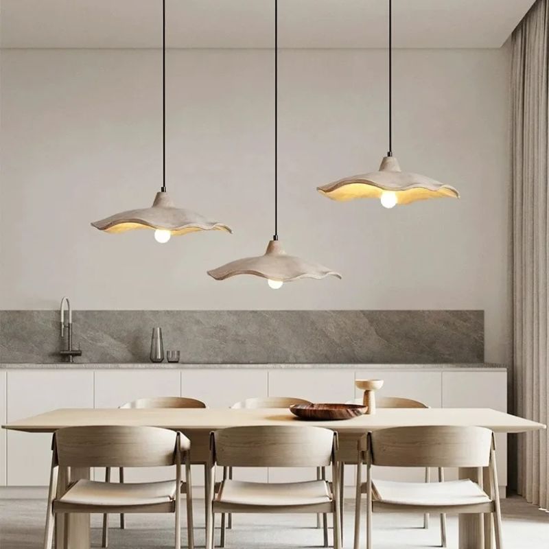 Suspension triangulaire terre cuite scandinave